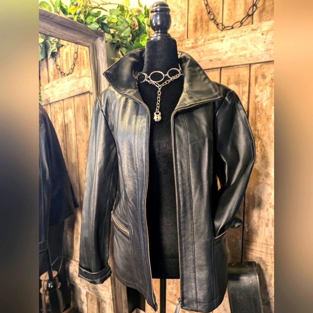 East 5th leather jacket.   Med